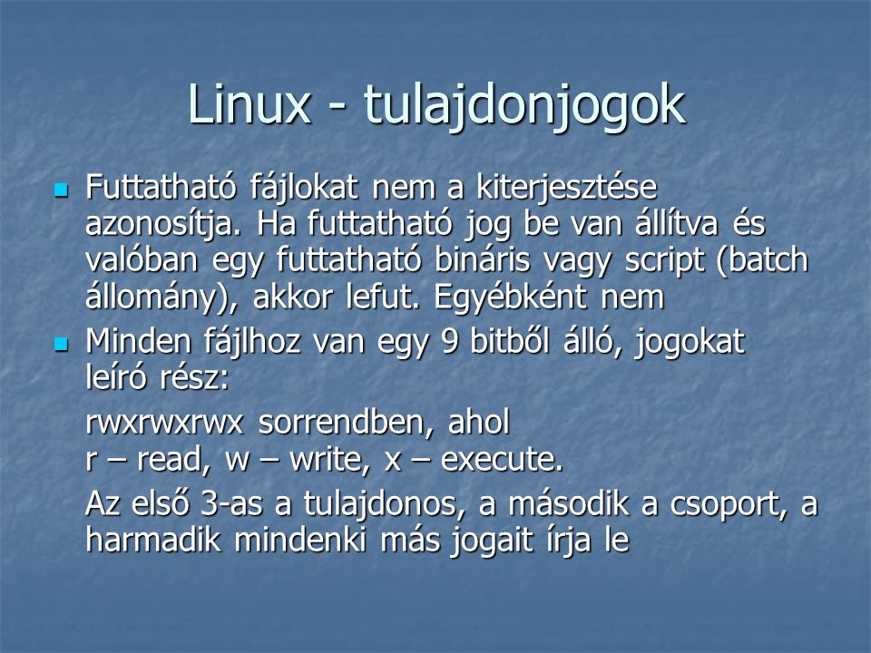 bináris fájlok a linuxban)